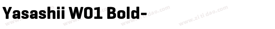 Yasashii W01 Bold字体转换